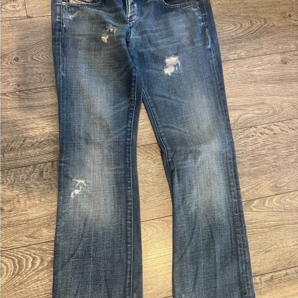 Diesel Women's Straight Leg Jeans in Faded Blue